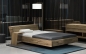 Preview: orig. LUGO Modernes Bett aus Eiche massiv